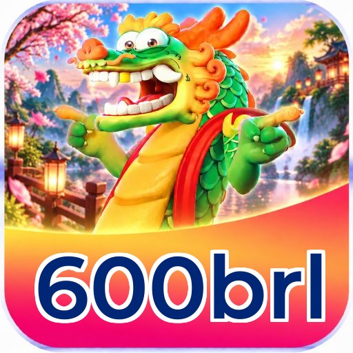 Interface da plataforma 600brl mostrando slots populares e bônus de boas-vindas
